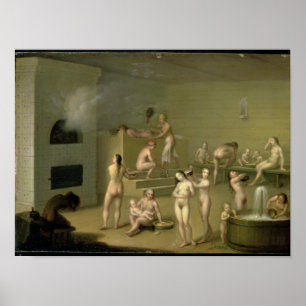 Poster Banho do russo, 1825