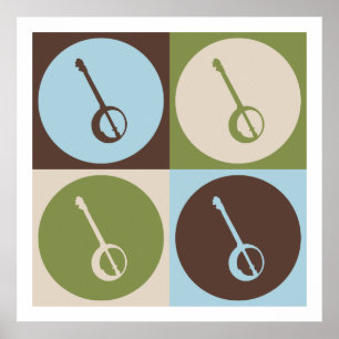 Poster Banjo do pop art