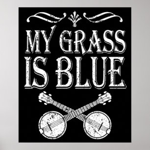 Poster Banjo Heartbeat Bluegrass Gift Country Music Banjo