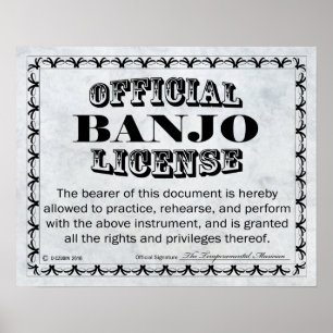 Poster Banjo License