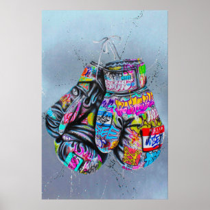 Poster Banksy Boxing Glove Poster, Banksy Grafite Stree