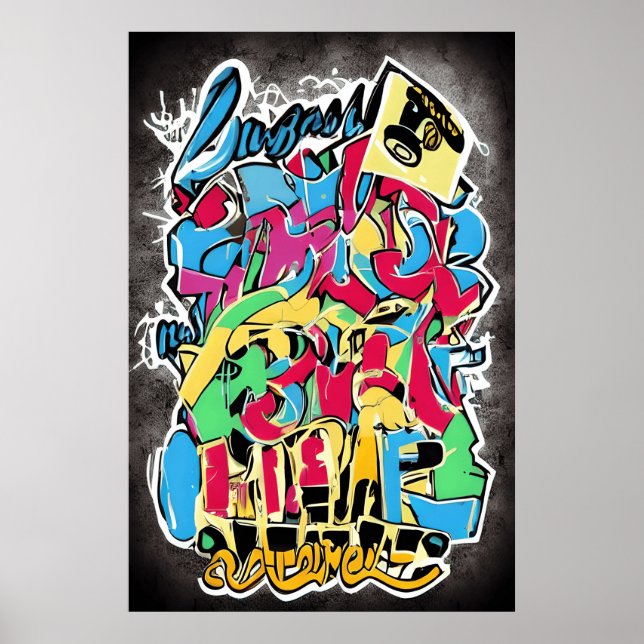 Poster Banksy Style Street Art: Um presente divertido, Le (Frente)