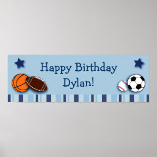 Poster Banner de Aniversário Personalizado para Todos os