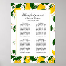 Banner de boas-vindas do casamento Lemon amarelo