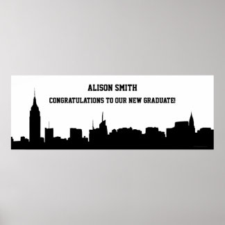 Poster Banner de Festa de formatura do Skyline NYC