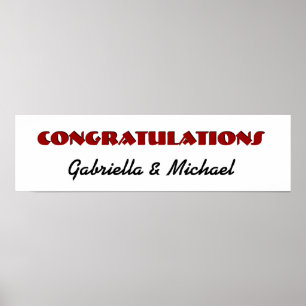 Póster Banner de NOIVO e NOIVA V11