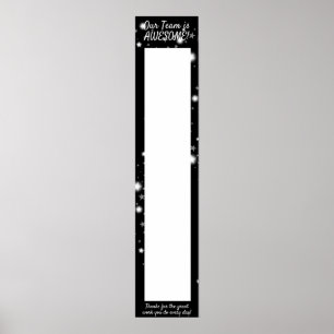 Poster Banner de suspensão para adesivos de reconheciment