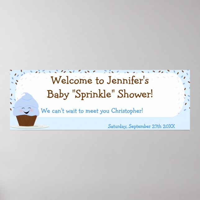 Poster Banner do Baby Sprinkle em Blues (Frente)