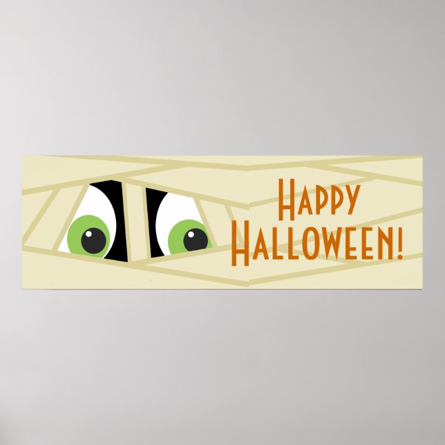 Póster Banner do festival de Halloween da Cabeça de Spook (Frente)