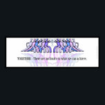 Póster Banner Motivacional do Trabalho em equipe Art Deco<br><div class="desc">Na moda, gráficos no estilo Art Deco de 2 equipes se enfrentando levantando um solteiro de troféu com um foguete no painel de lançamento gravado na frente. A legenda abaixo: "JUNTOS - Não há limites para o que podemos alcançar." pode ser mantida, alterada ou excluída. O 36"x12" é o tamanho...</div>