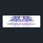 Póster Banner Motivacional do Trabalho em equipe Art Deco<br><div class="desc">Na moda, gráficos no estilo Art Deco de 2 equipes se enfrentando levantando um solteiro de troféu com um foguete no painel de lançamento gravado na frente. A legenda abaixo: "JUNTOS - Não há limites para o que podemos alcançar." pode ser mantida, alterada ou excluída. O 36"x12" é o tamanho...</div>