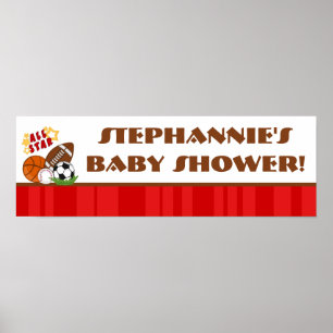 Póster Banner personalizado de 22,5"x7,5", Todas as estre
