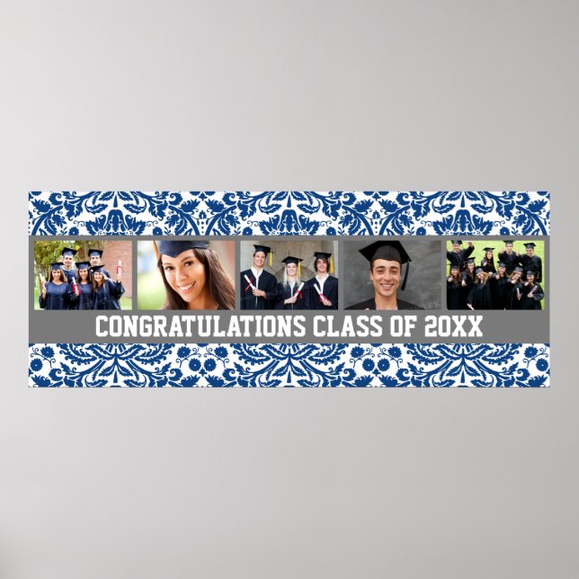 Póster Banner Personalizado de Fotografia de Graduação de (Frente)