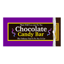 Banner Personalizado do Bar de chocolate doce