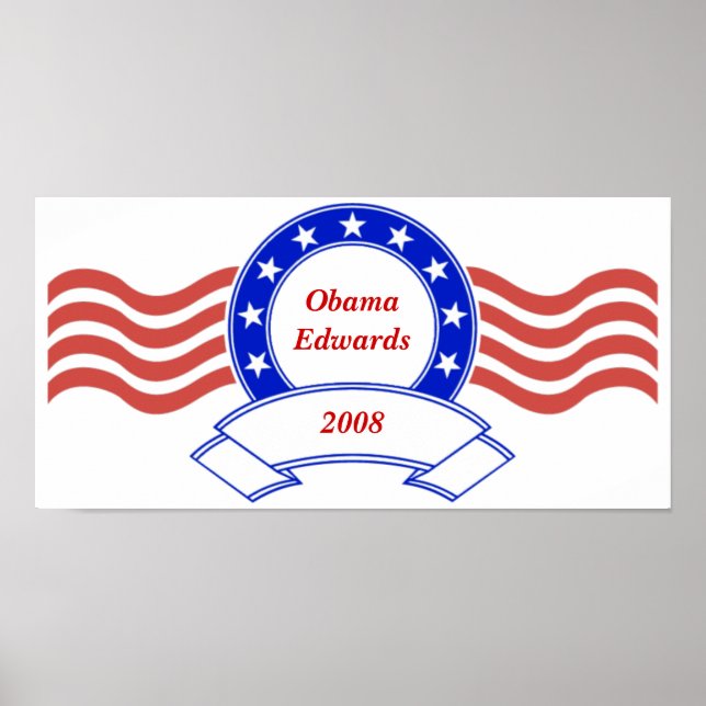 Póster Banner político personalizável (Frente)