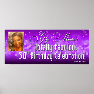 Poster Banner Sparkle Bombshell de Gigi 40,5 x 16,5