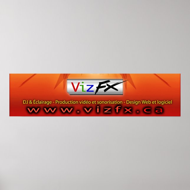 Póster Banner VizFX (Frente)