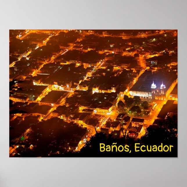 Poster Banos, Equador (Frente)