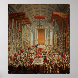 Póster Banquete da coroação de Joseph II em Francoforte