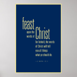 Poster Banquete das palavras Cristo (LDS)