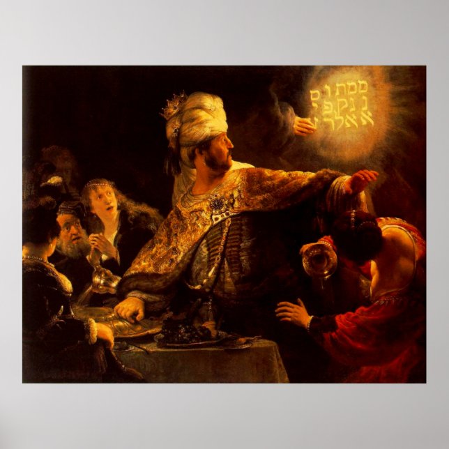 Póster Banquete de Belshazzar (Frente)