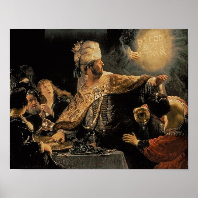 Poster Banquete de Belshazzar c.1636-38 (Frente)