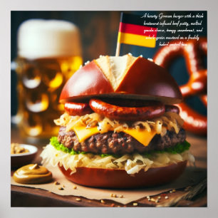 Poster Banquete do Oktoberfest Burger
