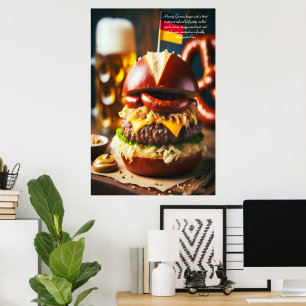 Poster Banquete do Oktoberfest Burger 24x36