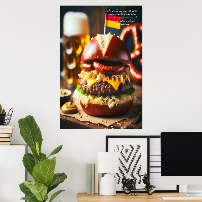 Poster Banquete do Oktoberfest Burger 24x36 (Escritório em casa)
