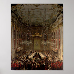 Poster Banquete no Redoutensaal, Viena, 1760
