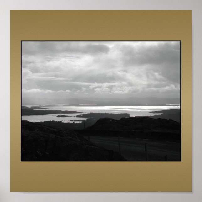 Póster Bantry Bay da Tunnel Road Ireland. (Frente)
