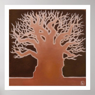 Póster Baobab africano 1