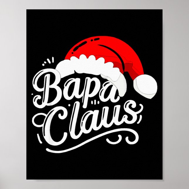 Poster Bapa Claus Christmas Santa's Pajama Family Matchin (Frente)