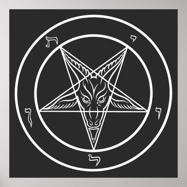Poster Baphomet Sigil CoS 24" (Frente)