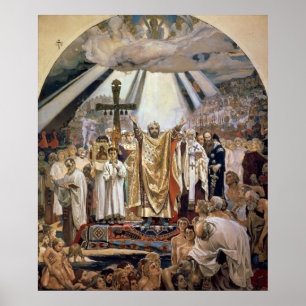 Póster Baptism of Rus, 1885-96