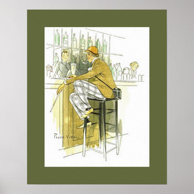 Poster Bar Anglais ~ Bar inglês ~ Pierre Vidal (Frente)