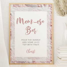Poster Bar Blush Pink Winter Mãe-osa