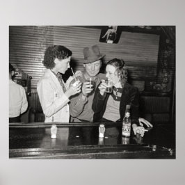 Póster Bar da Louisiana, 1938. Foto Antiga