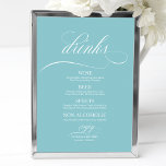 Poster Bar das Bebidas Casernas - Sinal Chic Purist Azul<br><div class="desc">Bar das Bebidas Casernas - Símbolo Purist Azul</div>