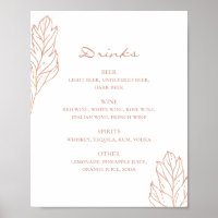 Bar de álcool de ouro elegante. Bebidas botânicas