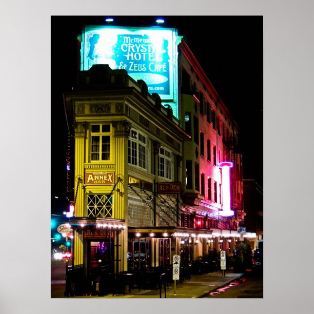 Póster Bar de anexo em Portland Oregon (Frente)