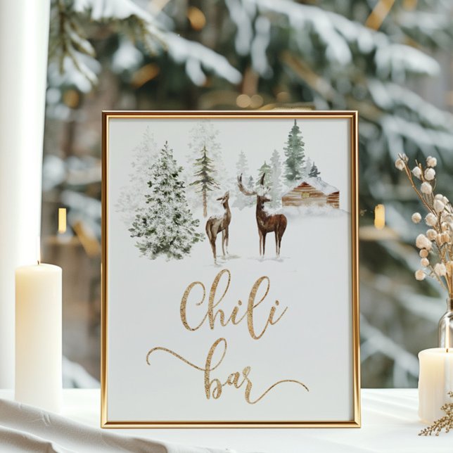 Poster Bar de Chili, veado da floresta (Criador carregado)