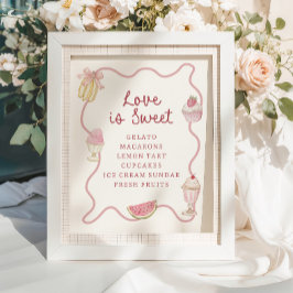 Poster Bar de deserto com tiras rosadas de pré-disquete P