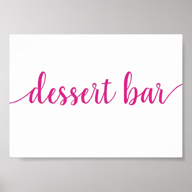 Poster Bar de deserto simples | Rosa Quente Qualquer Sina (Frente)