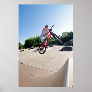 Poster Bar de dublagem de bicicleta BMX