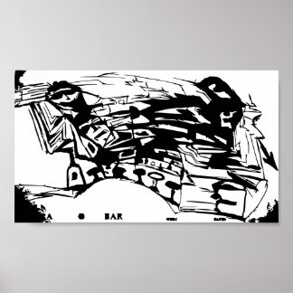 POSTER BAR DE ESPORTES ABSTRATO