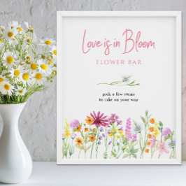 Poster Bar de Flores Amor em Flor Wildflower Meadow