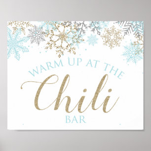 Poster Bar de inverno Onederland Chili - Sinal de neve az