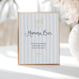 Poster Bar de Mimosa em Strike com Limão de Maneira Quirk