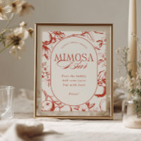 Bar de Mimosa para Chá de Noiva da Maçã 'Perfect O
